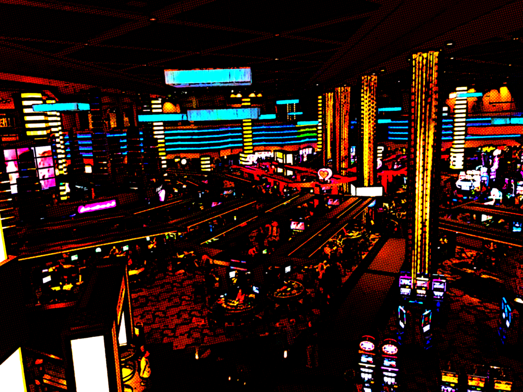 The main floor of a casino